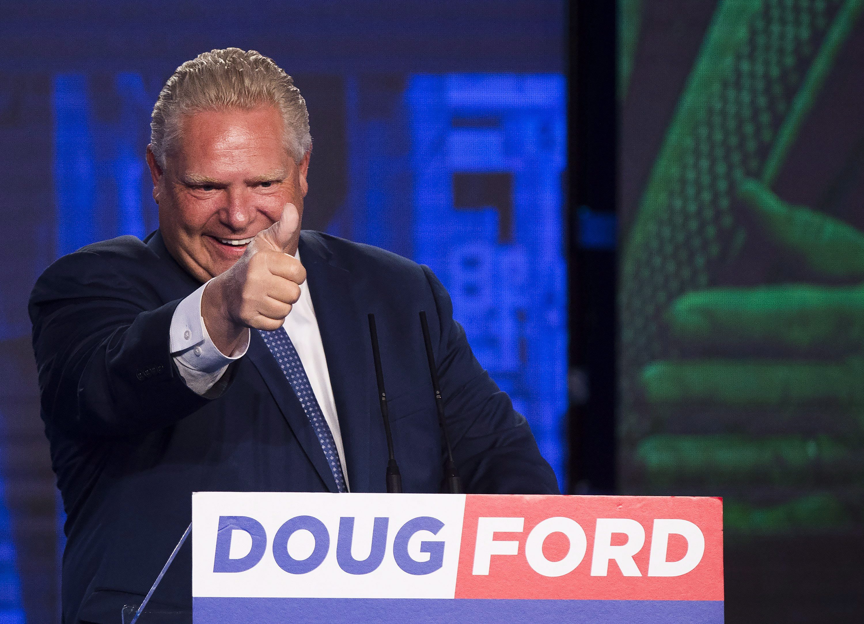 Doug Ford rides populist wave to victory in Ontario, Tories form majority